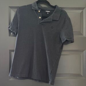 Express Men's Dark Gray Polo Shirt